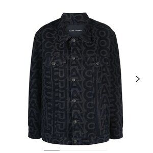 Marc Jacobs Black 'The Monogram' Denim Jacket